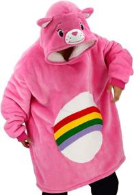 img 4 attached to Stay Cozy with vavalad Pink Bear Wearable Blanket Sweatshirt - Perfect TV-Blanket for Cosplay and All-Day Comfort for Men, Women, and Teens (One Size Fits All)