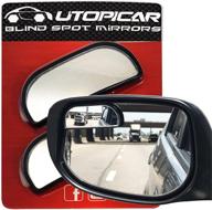 🚗 optimized shape and size blind spot mirrors - rearview car mirror for blind side, enhanced automotive door mirrors by utopicar car accessories for clearer image [adjustable] stick-on (2 pack) logo