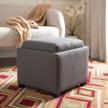 safavieh collection harrison leather ottoman furniture for accent furniture logo