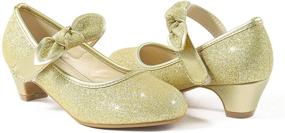 img 4 attached to 👸 ADAMUMU Princess Toddler Sparkle Shoes for Girls