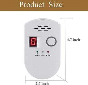 img 1 attached to 🔍 High Sensitivity Gas Leak Detector: Digital Alarm Monitor Sensor for Natural Gas, LPG, LNG, and Coal