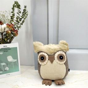 img 3 attached to 🦉 Adorable Fabric Animal Door Stopper: Perfect Gift for Mom, Decorative Doorstop, Book Stopper, Wall Protector - Owl Design