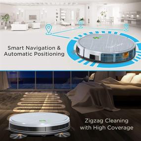 img 3 attached to 🤖 PureClean Robotic Vacuum Cleaner - Ultimate Suction Power - WiFi Mobile App & Gyroscope Mapping - Ultra Thin Design - Effortless Carpet & Hardwood Floor Cleaning - PUCRC660