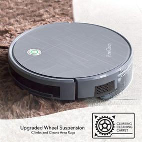 img 1 attached to 🤖 PureClean Robotic Vacuum Cleaner - Ultimate Suction Power - WiFi Mobile App & Gyroscope Mapping - Ultra Thin Design - Effortless Carpet & Hardwood Floor Cleaning - PUCRC660