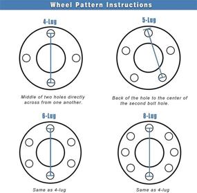 img 1 attached to 🚗 4x 6-Lug Wheel Spacers Adapters 2-Inch 6x135 to 6x135, 14x2.0 Studs - Fits Ford Expedition 2003-2014, F150 2004-2014, Lincoln Mark LT 2006-2008, Navigator 2003-2013