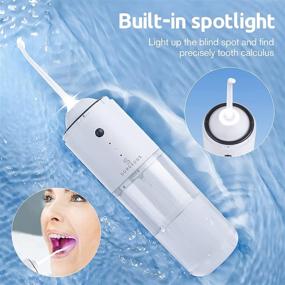 img 3 attached to Портативный устройство для зубной воды "Portable Water Flosser Build Spotlight