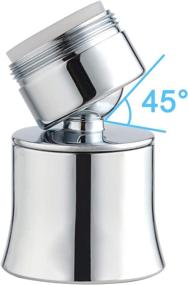 img 1 attached to Enhance Your Kitchen with the iFealClear Kitchen Faucet Aerator: 360° Swivel, 2.5 GPM Dual Sprayer Modes, Anti-Splash, Water-Saving, Tap Booster, Polished Chrome Finish