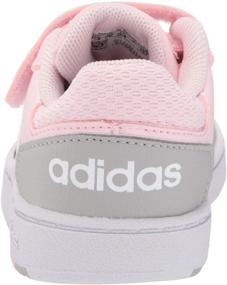 img 2 attached to Adidas Unisex Baby Hoops White Lilac Girls' Shoes