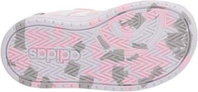 img 1 attached to Adidas Unisex Baby Hoops White Lilac Girls' Shoes