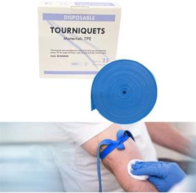 img 4 attached to Convenient and Safe Disposable 🩹 Tourniquet: Ideal for Adults and Children, Latex-Free