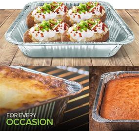 img 1 attached to 30 Pack of Square Aluminum Foil Pans - Ideal for Baking 9x9 Inch Cakes, Brownies, and Lasagnas!