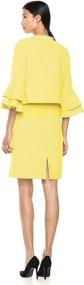 img 2 attached to 👗 Tahari ASL Women's Ruffle Sleeve Apparel