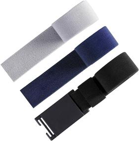 img 4 attached to 👔 Versatile and Stylish: 3Pcs Interchangeable Magnetic Buckle Belt for Boys and Men