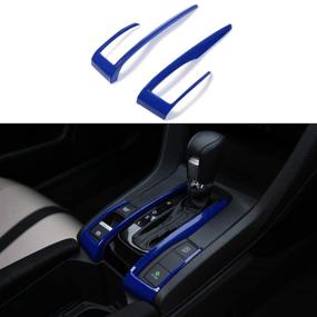 img 4 attached to 🔵 10th Gen Civic Gear Box Trims CVT Automatic Transmission Shift Boots - Blue | Honda Civic Sedan Hatchback Coupe 2021-2016