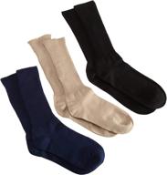 🧦 jefferies big boys' crew socks - pack of 6 logo