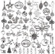 💎 100g mixed smooth tibetan silver alloy small pendants charms for diy necklace bracelet earring jewelry making - craft supplies for enhanced seo logo