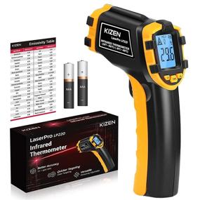 img 4 attached to Kizen LaserPro LP220 Infrared Thermometer - Non-Contact Digital Laser Temperature Gun with LCD Display: Adjustable Emissivity -58℉～896℉(-50℃～480℃) (NOT for Human Use)