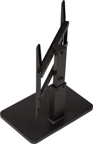 img 1 attached to Height Adjustable Swivel TV Mount for 32-65 inch TVs up to 📺 55 lbs - Amazon Basics, compatible with VESA 400x400, adjustable height 14-19 inches