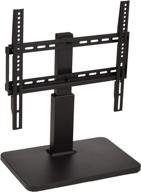 height adjustable swivel tv mount for 32-65 inch tvs up to 📺 55 lbs - amazon basics, compatible with vesa 400x400, adjustable height 14-19 inches logo