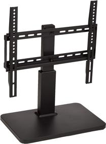 img 4 attached to Height Adjustable Swivel TV Mount for 32-65 inch TVs up to 📺 55 lbs - Amazon Basics, compatible with VESA 400x400, adjustable height 14-19 inches