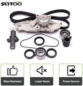 img 3 attached to Scitoo TBK329 Timing Belt Kit Water Pump for 🔧 Acura MDX RL TL 3.5L 3.7L SOHC J37A1 J35A5 J35A8