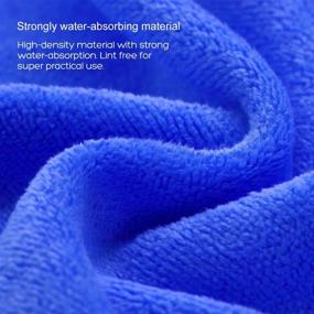 img 2 attached to 💙 LayYun Hair Towel Wrap for Women, Pack of 3 Microfiber Super Absorbent Quick Dry Hair Turbans for Drying Curly, Long & Thick Hair (Blue)