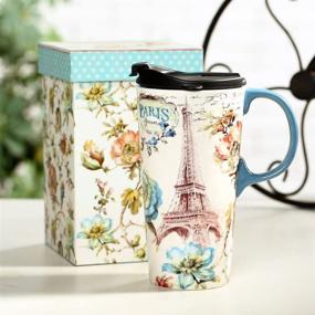 img 3 attached to Ceramic Paris Sealed Travel Mug