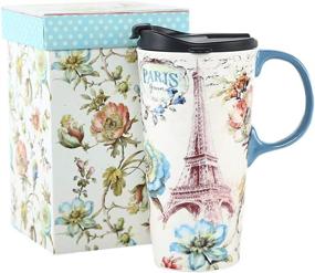 img 4 attached to Ceramic Paris Sealed Travel Mug