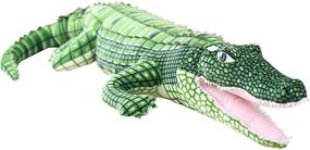 img 4 attached to 🐊 39-Inch MMTTAO Realistic Crocodile Plush Toy - Alligator Stuffed Animal Jumbo Soft Plushies - Cute Dolls Collection - Huggable Throw Pillow Cushion Gift for Kids Children Boys Girls