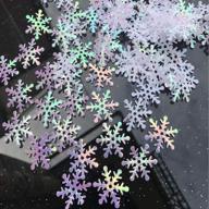 🎄 sparkling ccinee 800pcs glitter snowflake confetti for festive christmas, birthday, and wedding decorations logo