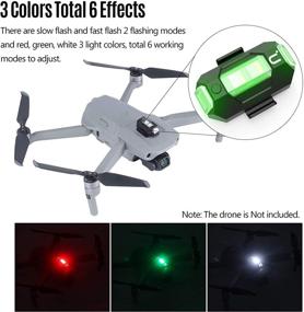 img 3 attached to 🚁 High-Quality Strobe Light for DJI Drones: Compatible with DJI Mavic AIR 2 and Other Models - 3 Colors, Slow/Fast Flashing - Must-Have Drone Accessory