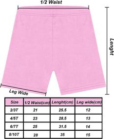 img 3 attached to 🩳 Resinta 8 Pack Black Dance Shorts: Breathable, Safety & Vibrant 8 Color Options for Girls' Bike Short