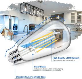 img 3 attached to 💡 Non-Dimmable Industrial Electrical: High-Intensity Filament Bulb, Brightness Equivalent to 1400 Lumens