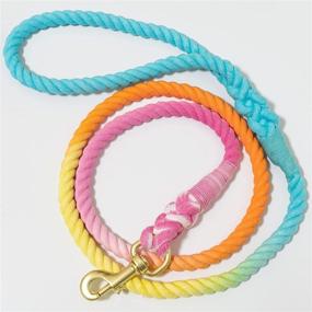 img 3 attached to 🐾 Cute Pet Leash: 52" Long Cotton Rope Dog Leash for Large, Medium, Small Breed Dogs by PETPSILAB