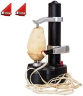 lohome electric potato peeler: automatic rotating fruit & vegetable cutter [2 extra blades] - effortless kitchen peeling tool logo