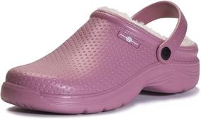 img 4 attached to Waterproof Women's Slippers for Comfortable Outdoor Wear: Men's Shoes, Mules & Clogs