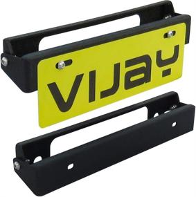 img 3 attached to Держатель номерного знака Tioyar Flip-Up - чёрный лебедь для Wrangler TJ YJ JK JKU JL Gladiator JT Truck