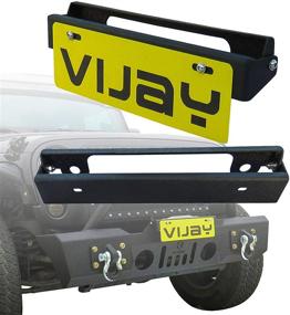 img 4 attached to Держатель номерного знака Tioyar Flip-Up - чёрный лебедь для Wrangler TJ YJ JK JKU JL Gladiator JT Truck