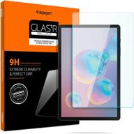 📱 spigen galaxy tab s6/s5e tempered glass screen protector [glas.tr slim] - 10.5" [2019], 9h hardness, case-friendly logo
