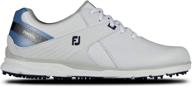 женские кроссовки для гольфа footjoy white логотип