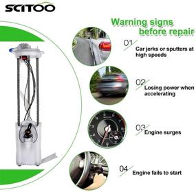 img 3 attached to SCITOO Fuel Pump for Chevy Silverado & GMC Sierra 1999-2004 4.3L 🚛 4.8L 5.3L 6.0L 8.1L w/Sending Unit (Replaces # E3500M) - Compatible with Pickup