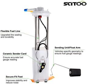 img 1 attached to SCITOO Fuel Pump for Chevy Silverado & GMC Sierra 1999-2004 4.3L 🚛 4.8L 5.3L 6.0L 8.1L w/Sending Unit (Replaces # E3500M) - Compatible with Pickup