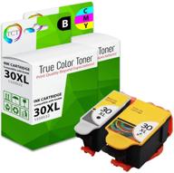🖨️ tct high yield ink cartridge replacement for kodak 30xl 30 xl - compatible with kodak esp c110 c310 c315, office 2150 printers (2 pack, black, tri-color) logo
