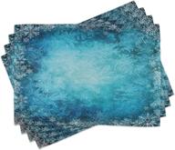 lunarable snowflake background placemats: stunning decorations for every table setting логотип