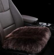 sisha-a wholehide sheepskin seat cover soft natural long wool car seat cushion 18inches x 18inches chair seat pad (mocha) logo