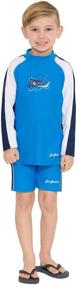 img 2 attached to 🩲 SunBusters Boys Rash Guard Size 10 - Boys Swimwear