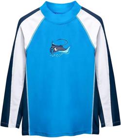 img 4 attached to 🩲 SunBusters Boys Rash Guard Size 10 - Boys Swimwear