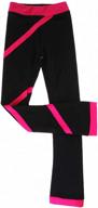 👖 cozy and stylish figure skating pants for girls and ladies - ideal training suits with plus velvet lining logo