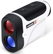 enhanced 1500 yards golf rangefinder: precision slope, laser range finder with magnetic mount strap for hunting, golfing, and archery logo