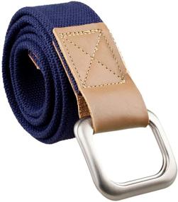 img 2 attached to 👖 Men's Casual Webbing Canvas Belts by Moonsix - A Must-Have Accessory